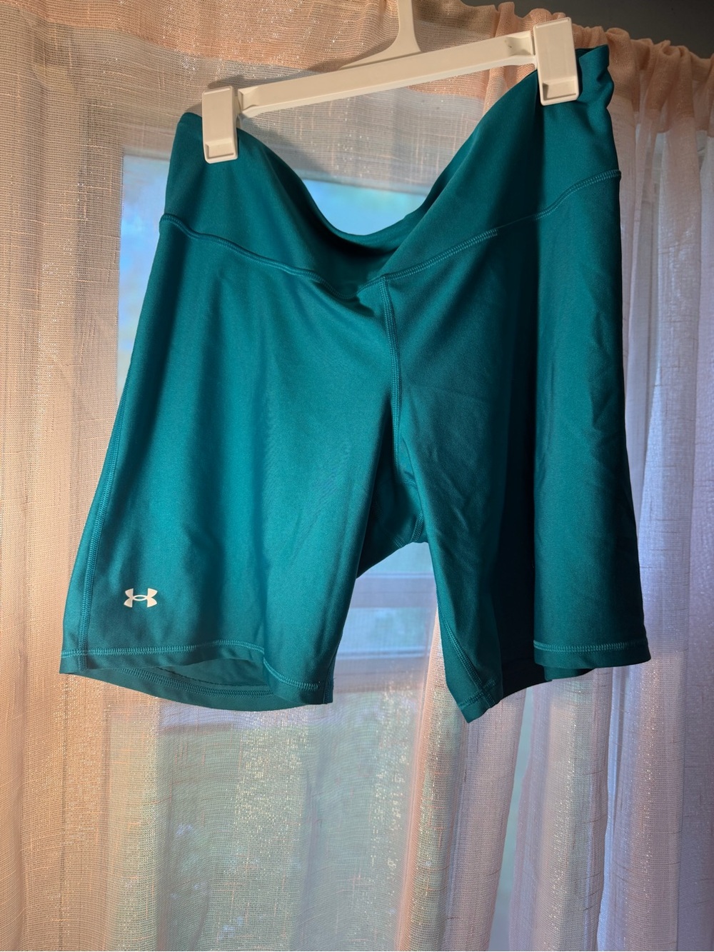 Under Armour Teal Women's Bike Shorts - Stretch Performance